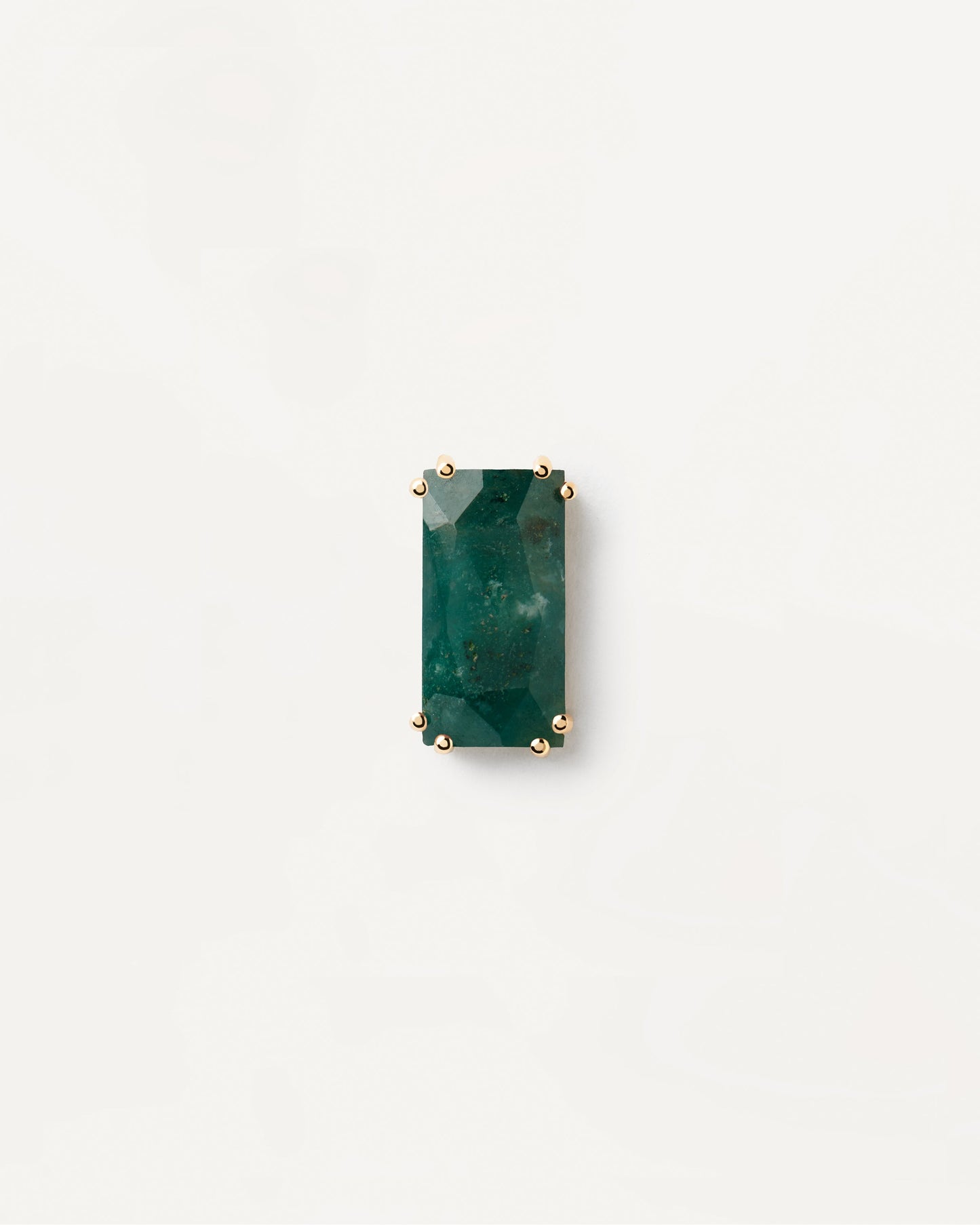 Maiko Moss Agate Single Earring