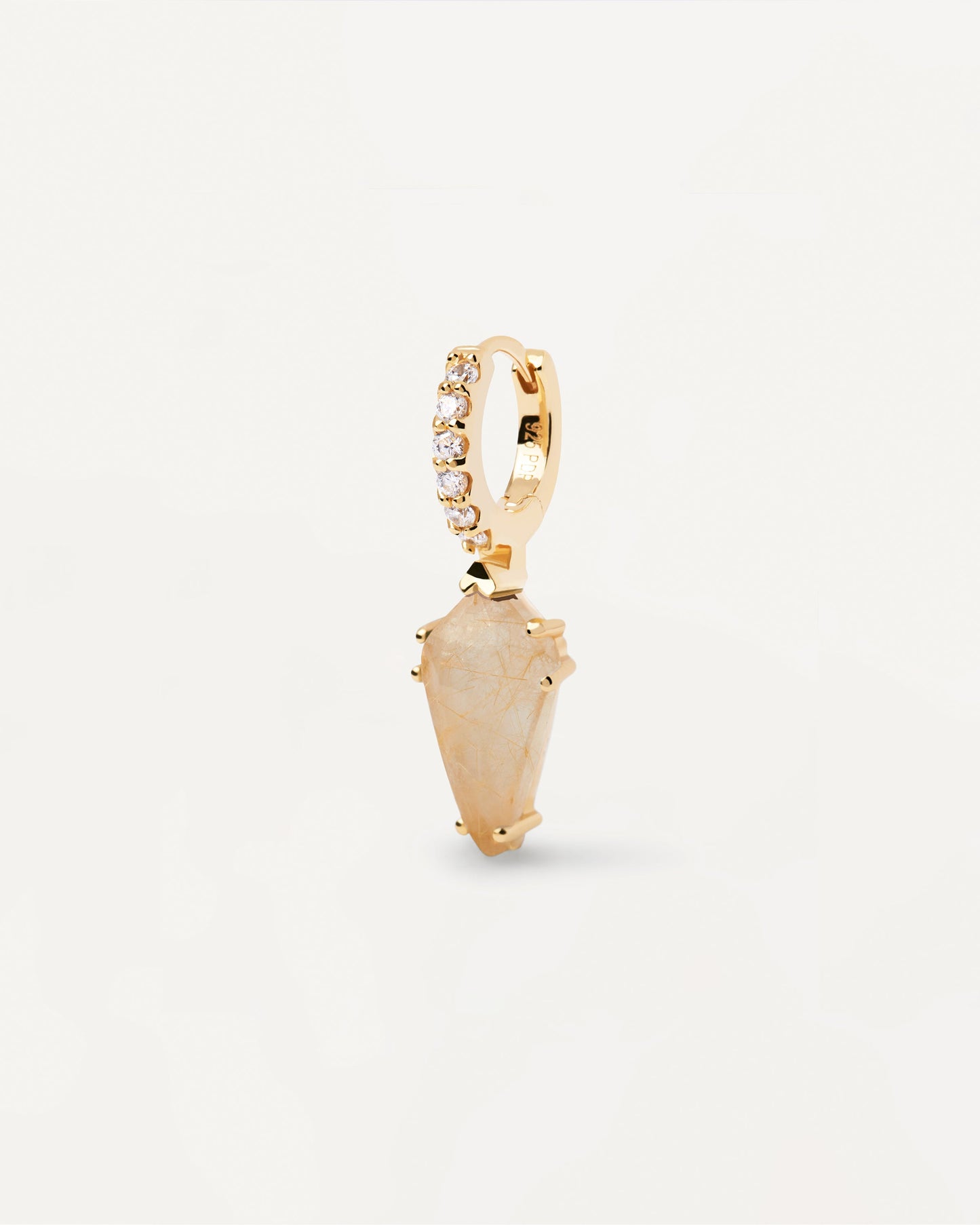 Naoki Rutilated Quartz Single Earring