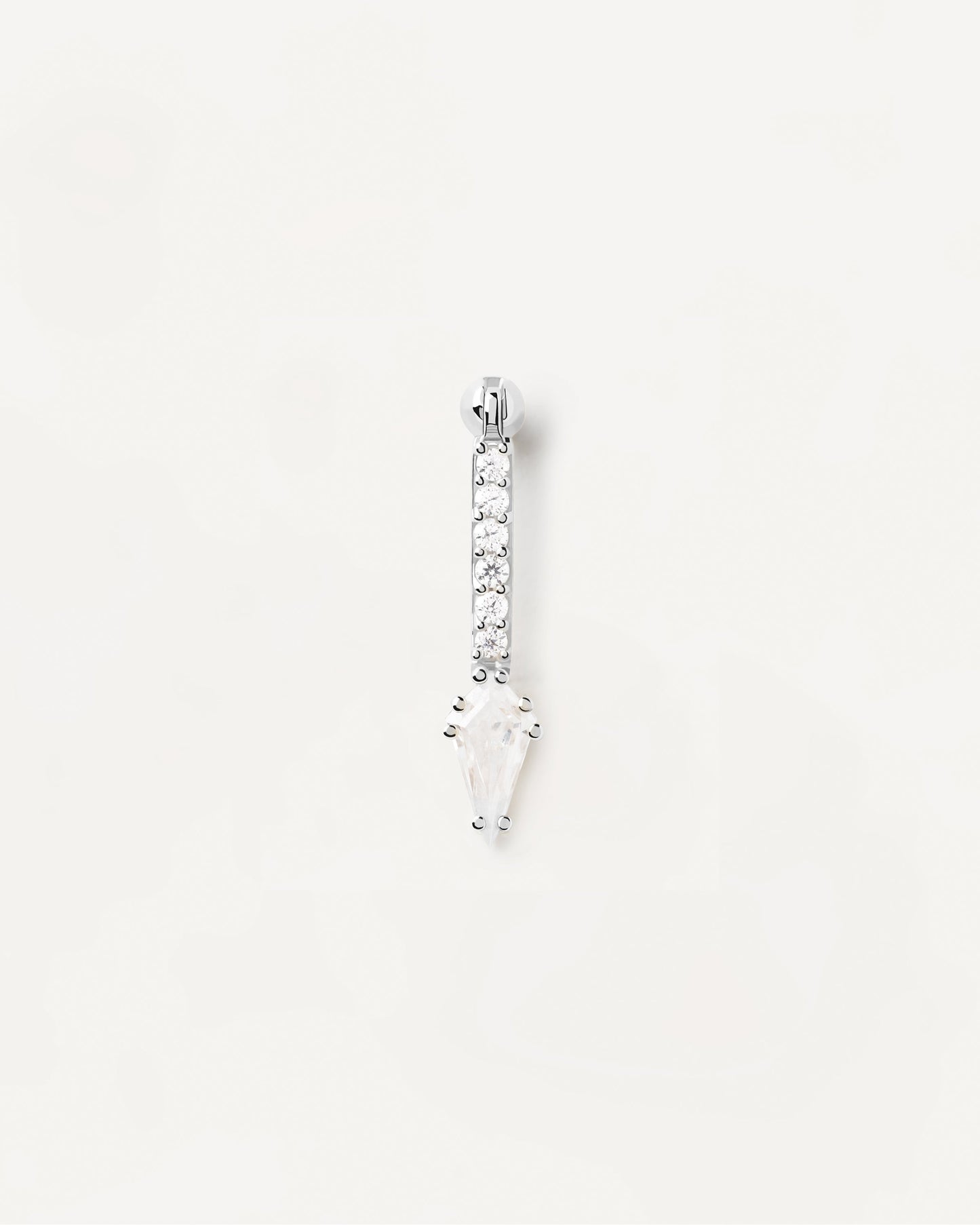 Super Vero Single Silver Earring