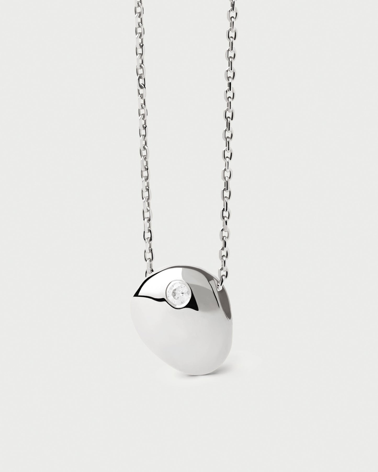 Wave silver necklace