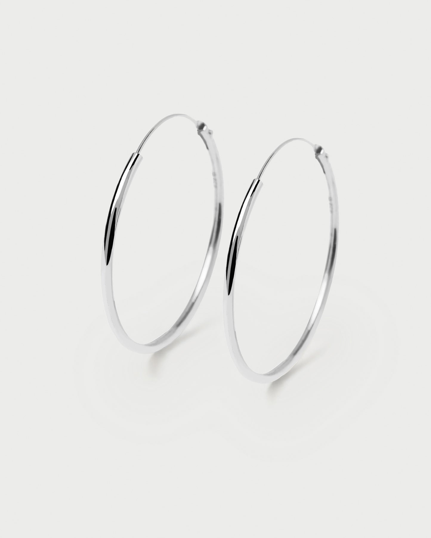 Large Hoops Silver