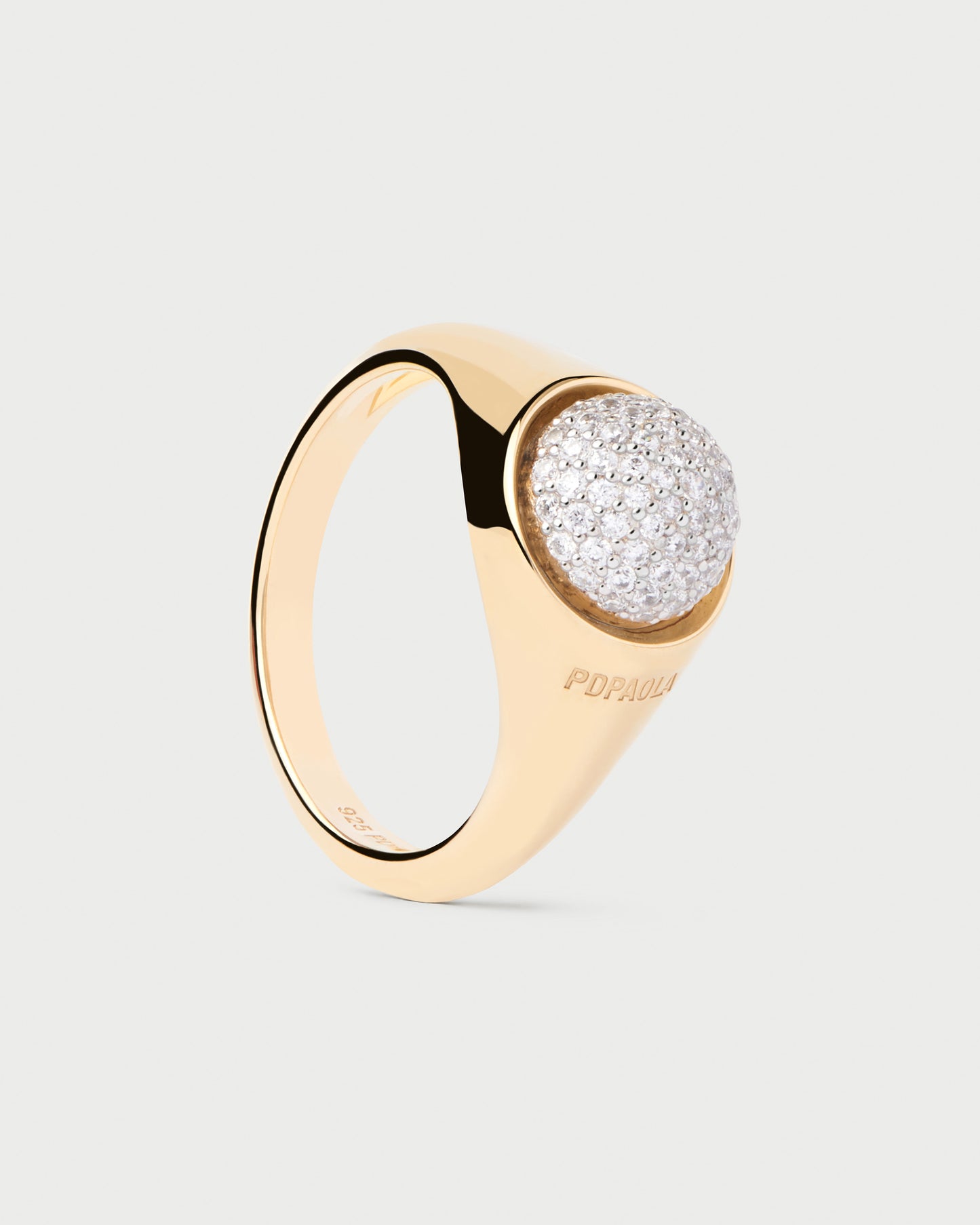 Pavé Moon Ring