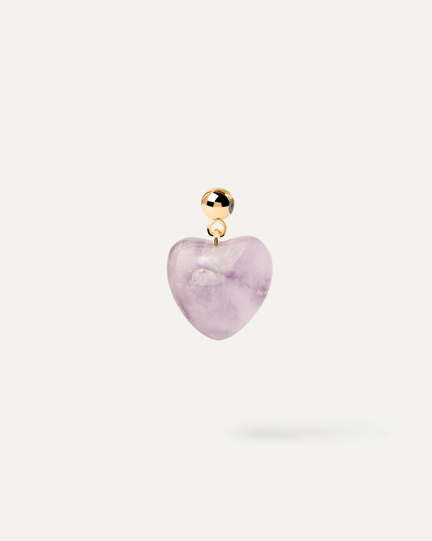 Amethyst Heart Charm