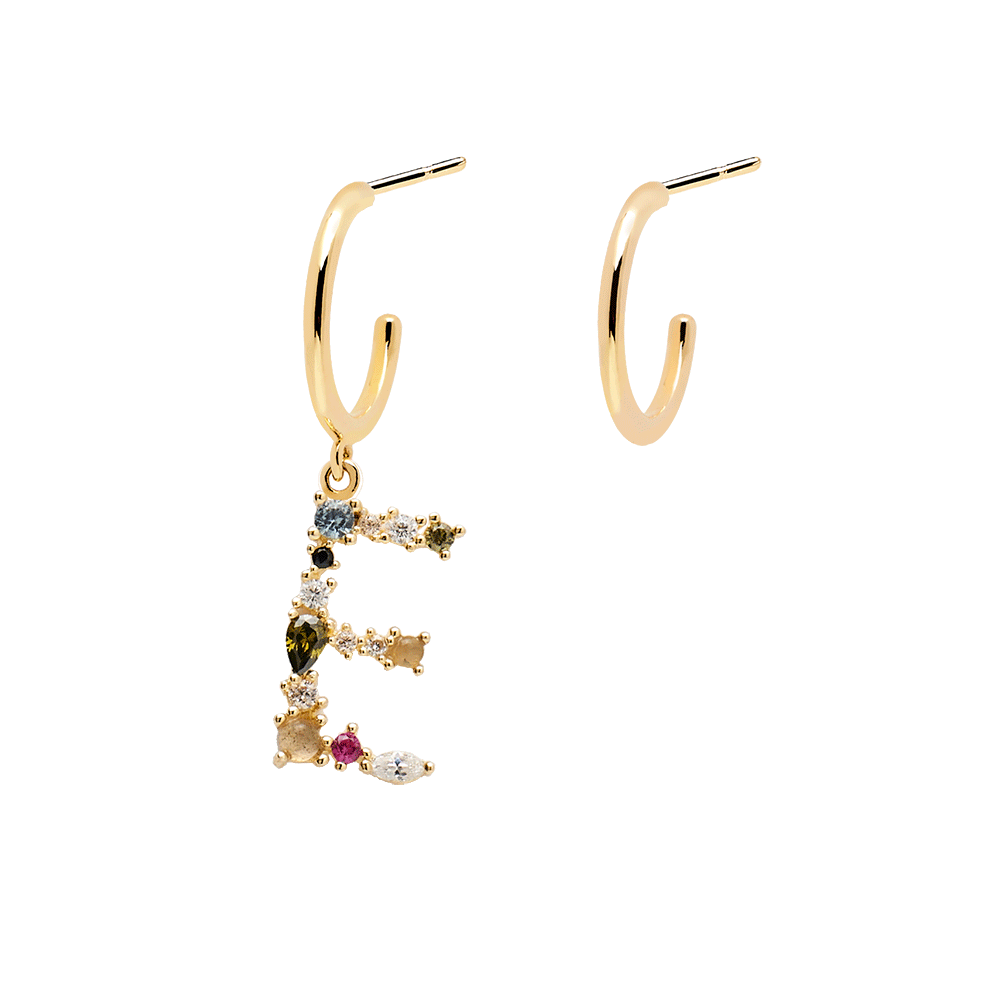 Letter E Earrings 2019