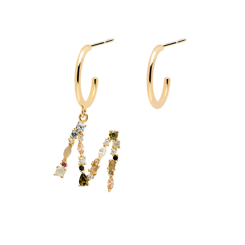 Letter M Earrings 2019