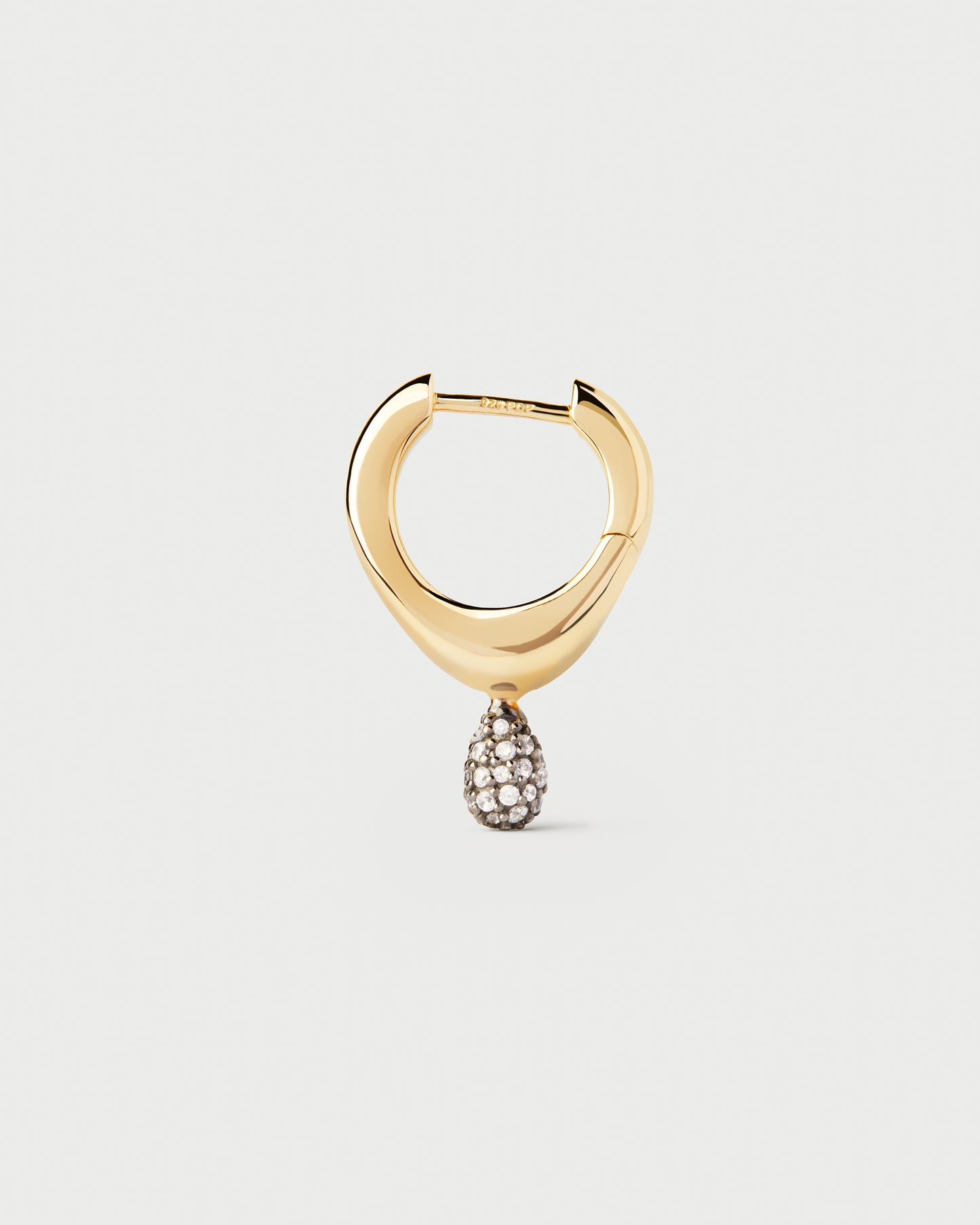 Pavé Lava Single Hoop