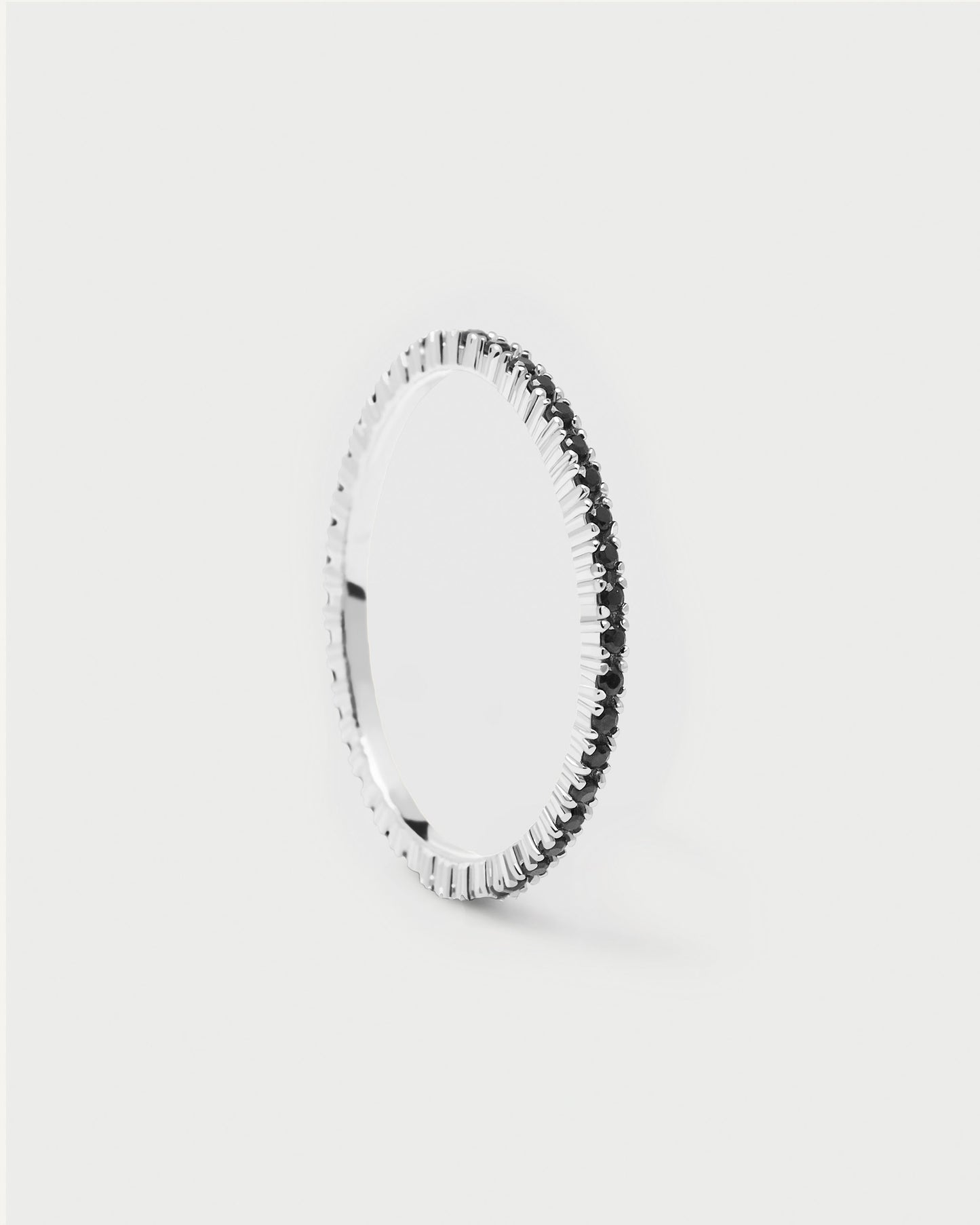Black Essential Ring Silver