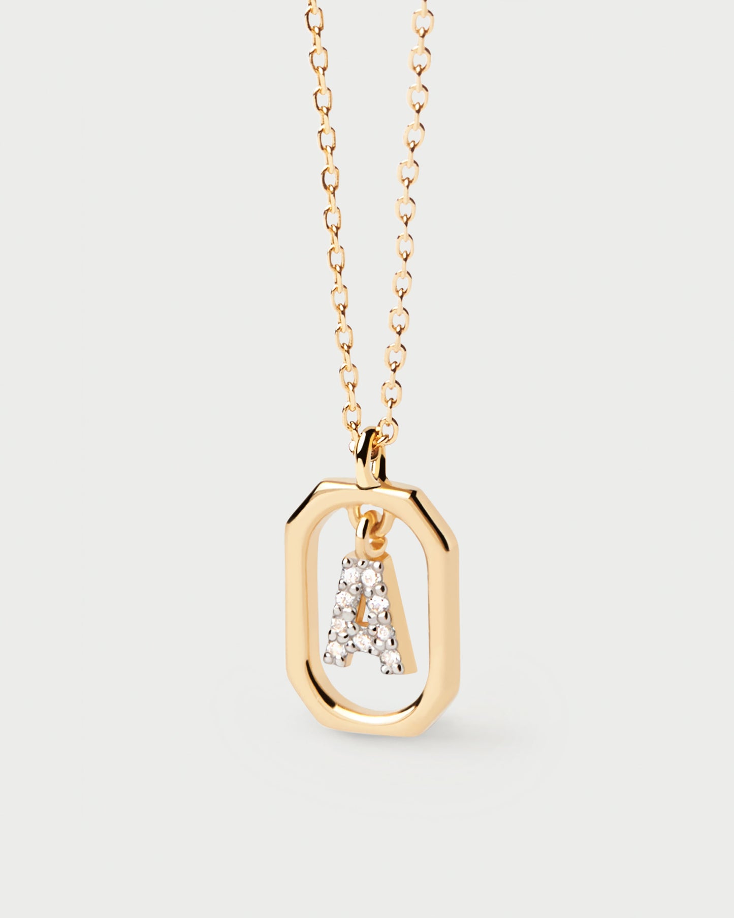 Mini Letter A Necklace