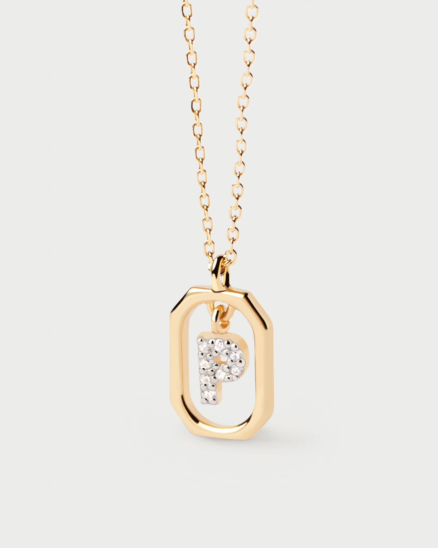 Mini Letter P Necklace