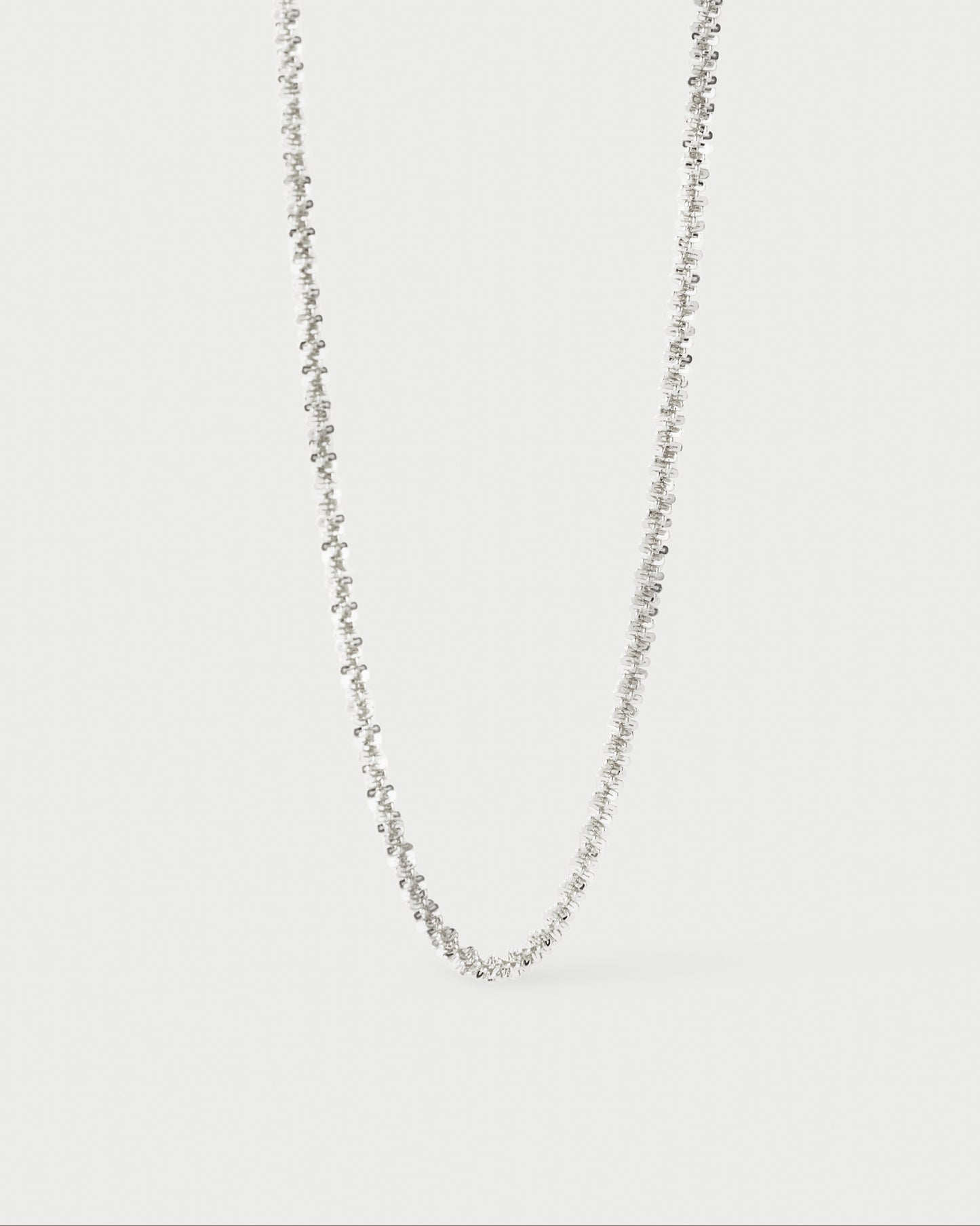 Sparkle silver chain necklace
