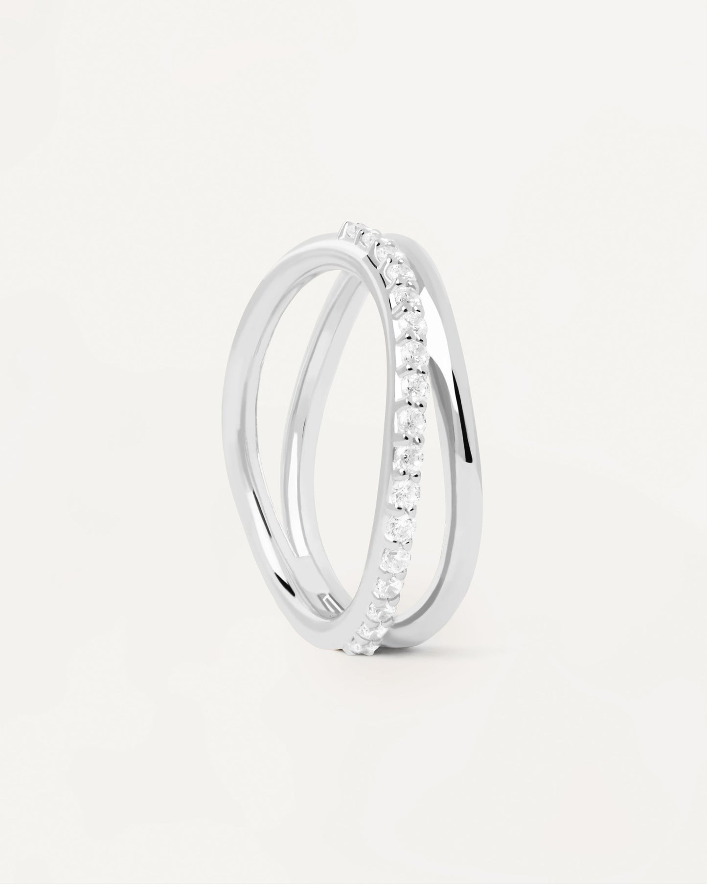 Twister Silver Ring