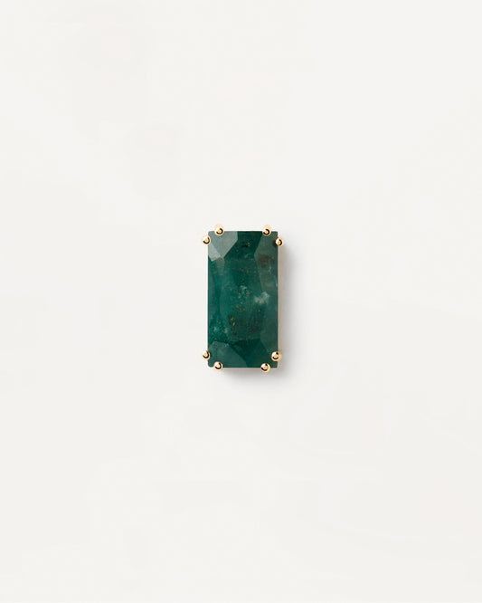 Maiko Moss Agate Single Earring