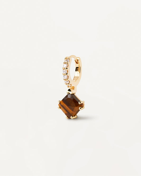 Fuji Tiger Eye Single Earring