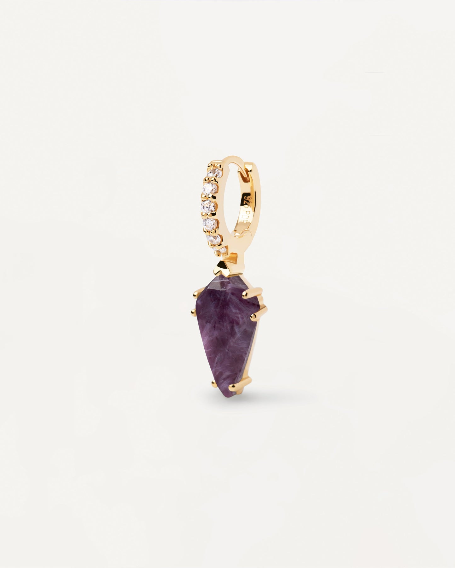 Naoki Charoite Single Earring