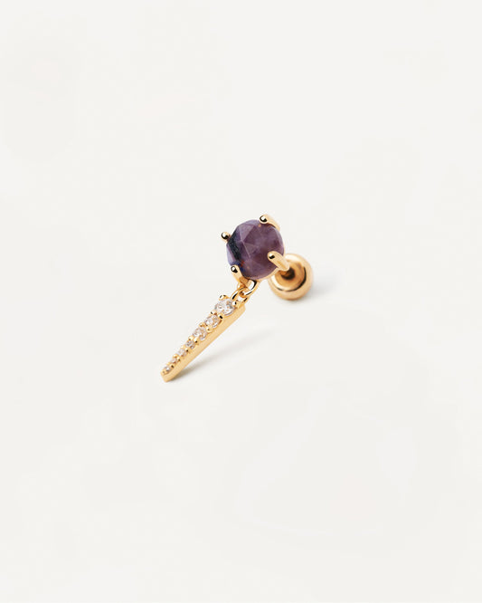 Yoki Charoite Single Earring