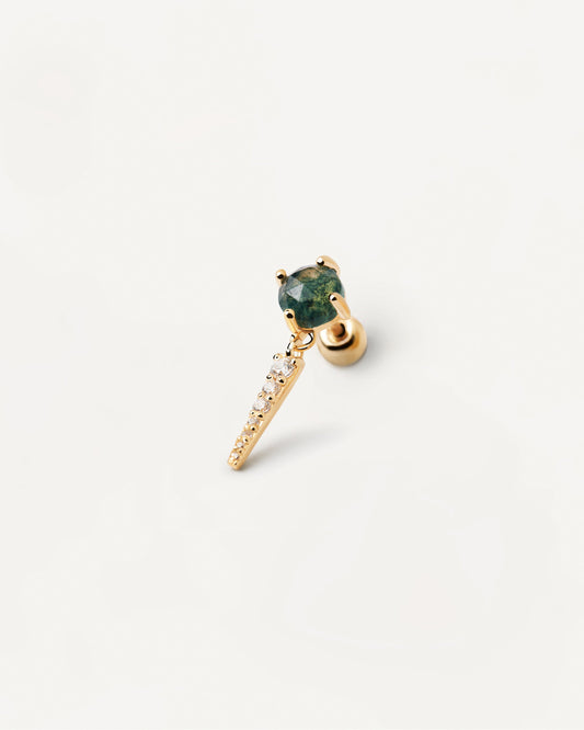 Yoki Moss Agate Single Earring