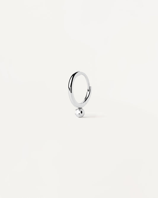 Tide silver single hoop Earring