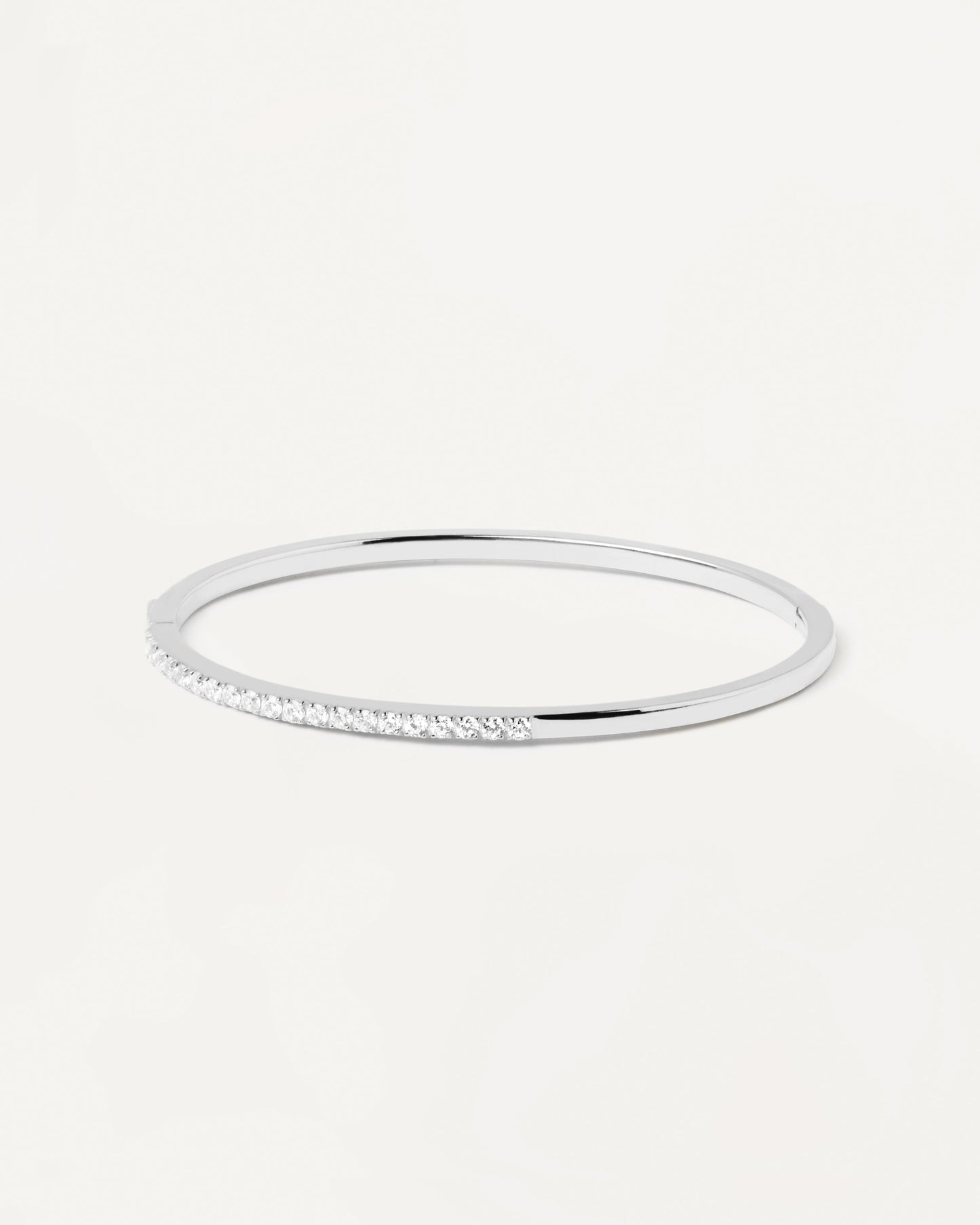 April Silver Bangle