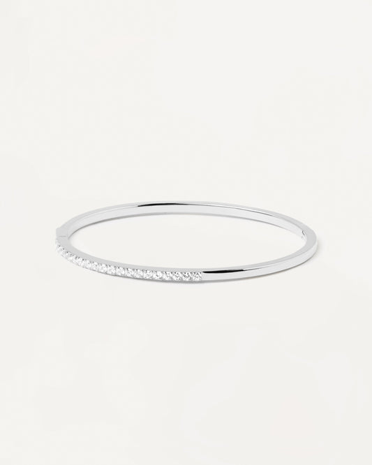 April Silver Bangle