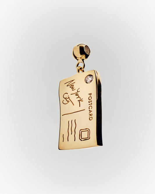 NY Postcard charm