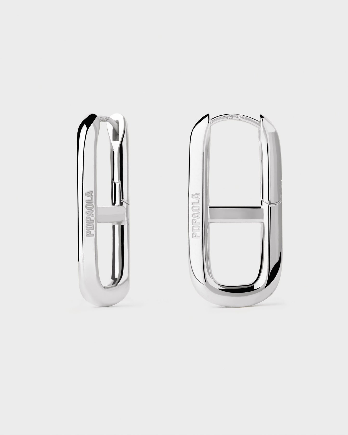 Texas silver hoops