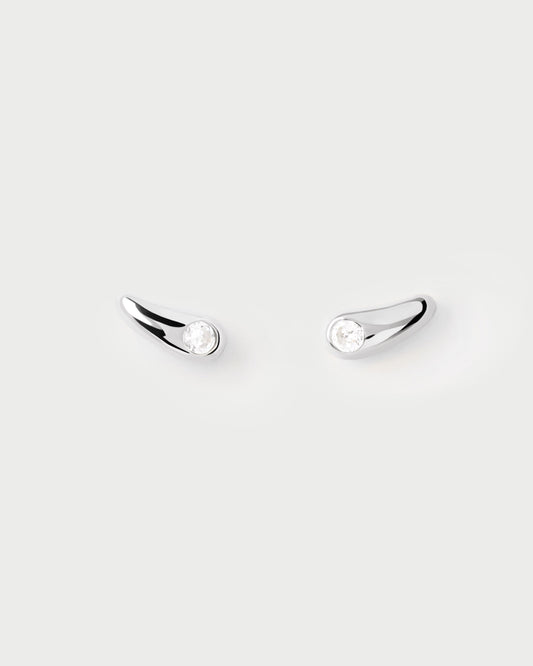 Serena stud silver earrings