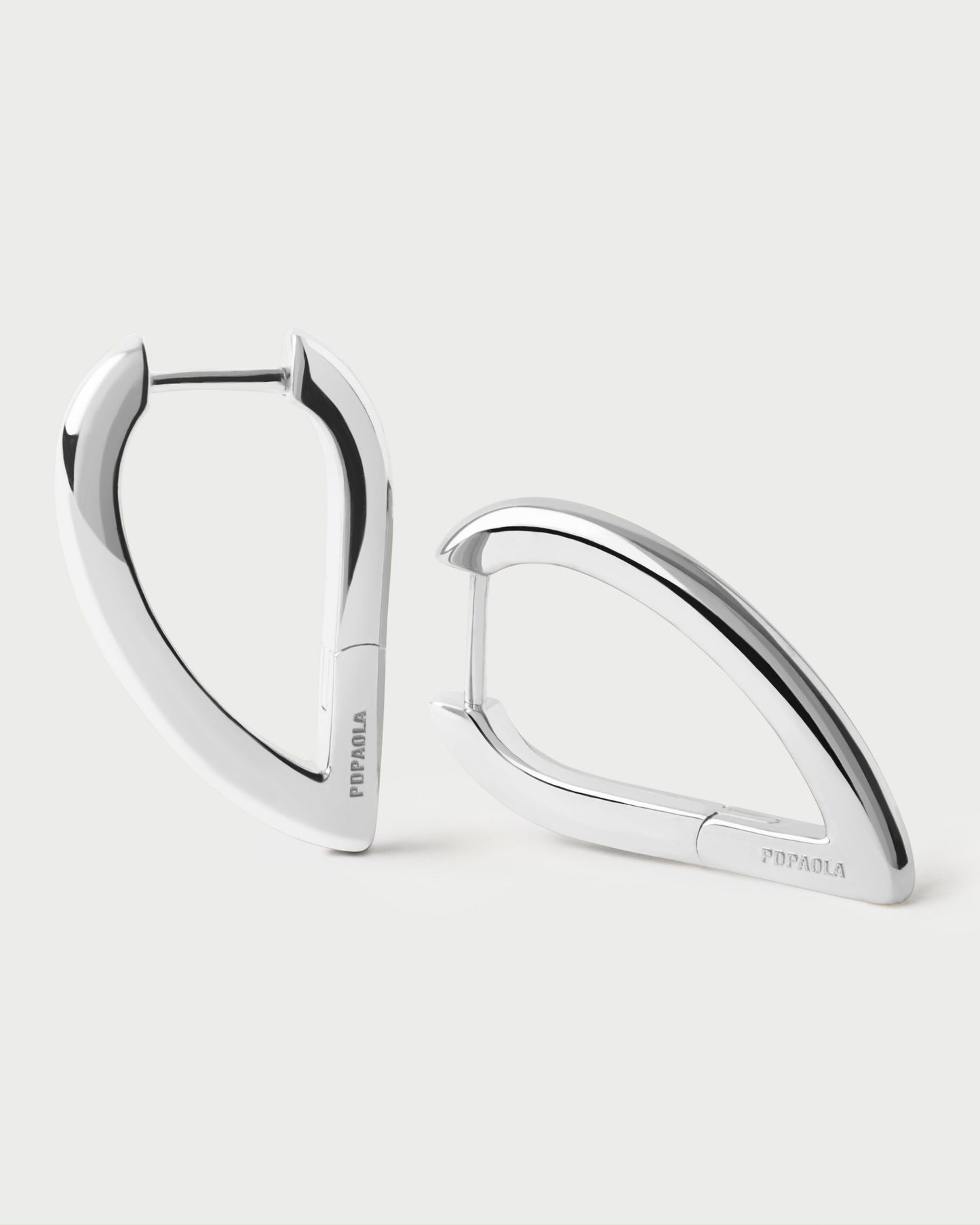 Vento mini silver hoops