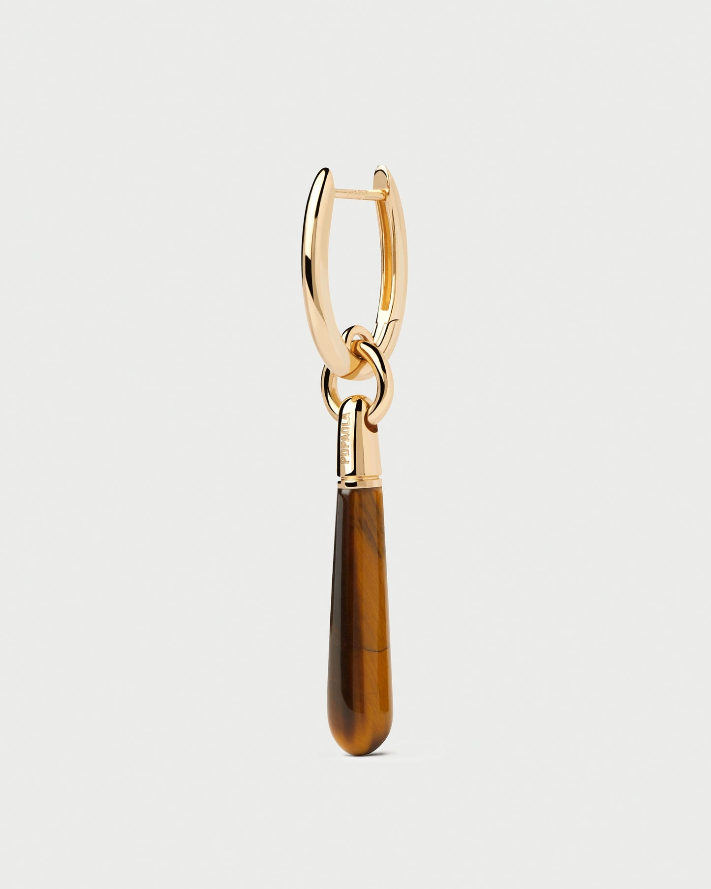 Tiger Eye large Jupiter single hoop