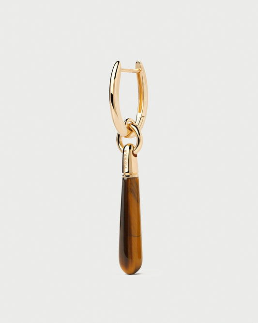 Tiger Eye large Jupiter single hoop