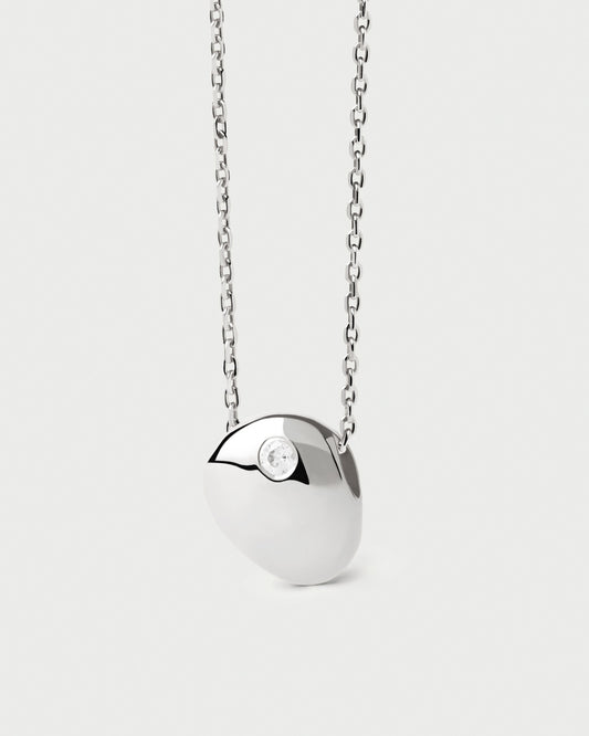 Wave silver necklace