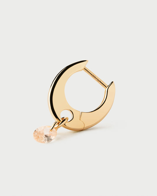 Peach Lily hoops