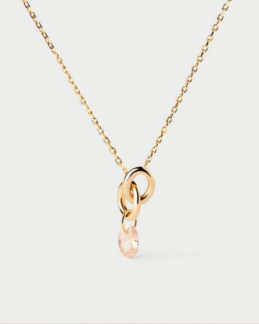 Peach Lily necklace