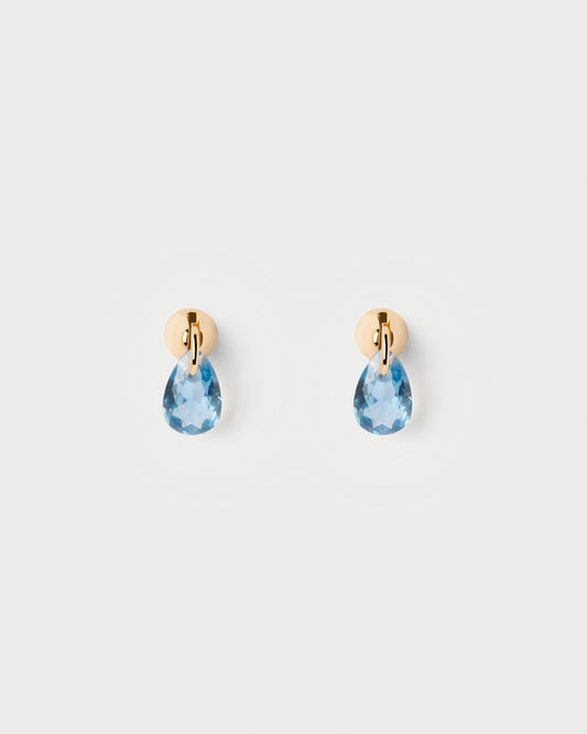 Blue Lily single earring