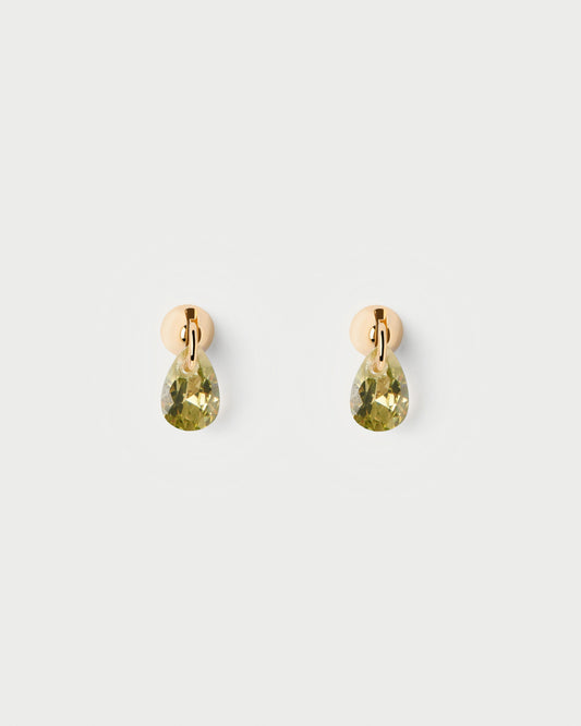 Green Lily single earring