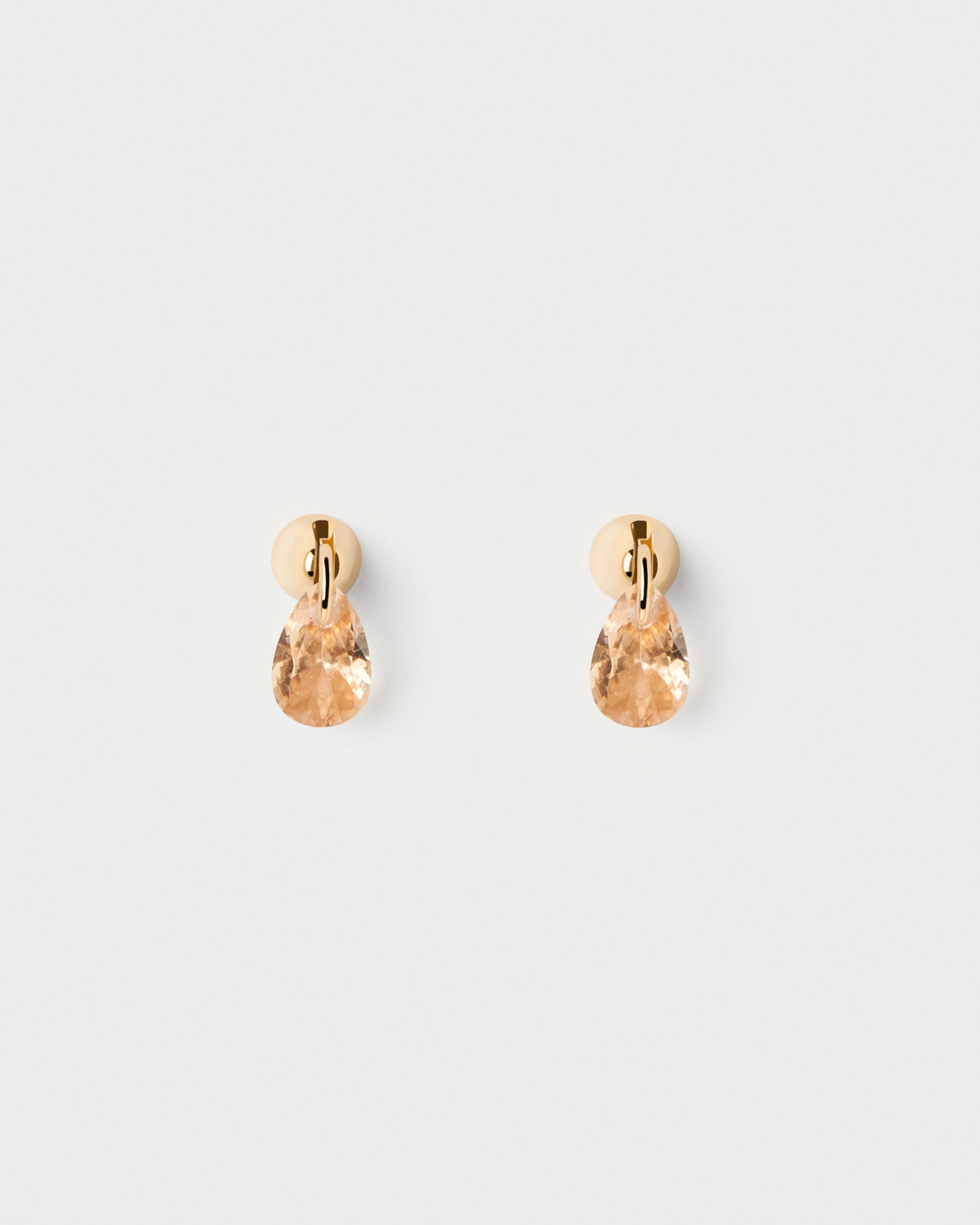 Peach Lily single earring