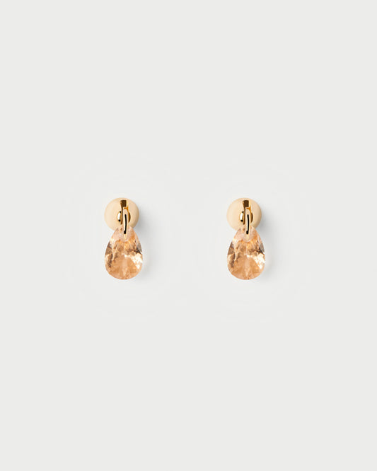 Peach Lily single earring