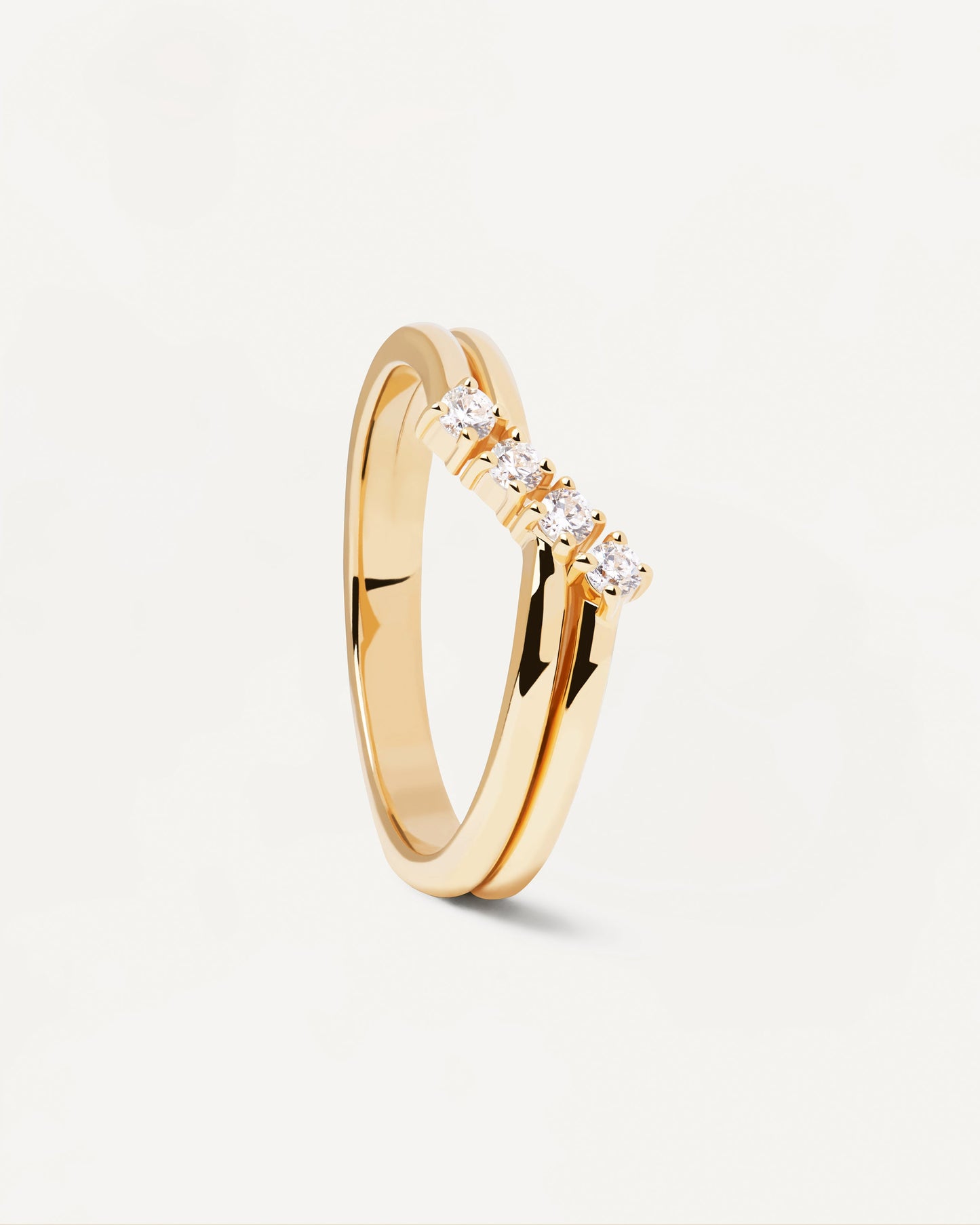 Diamonds and Gold Anna Ring