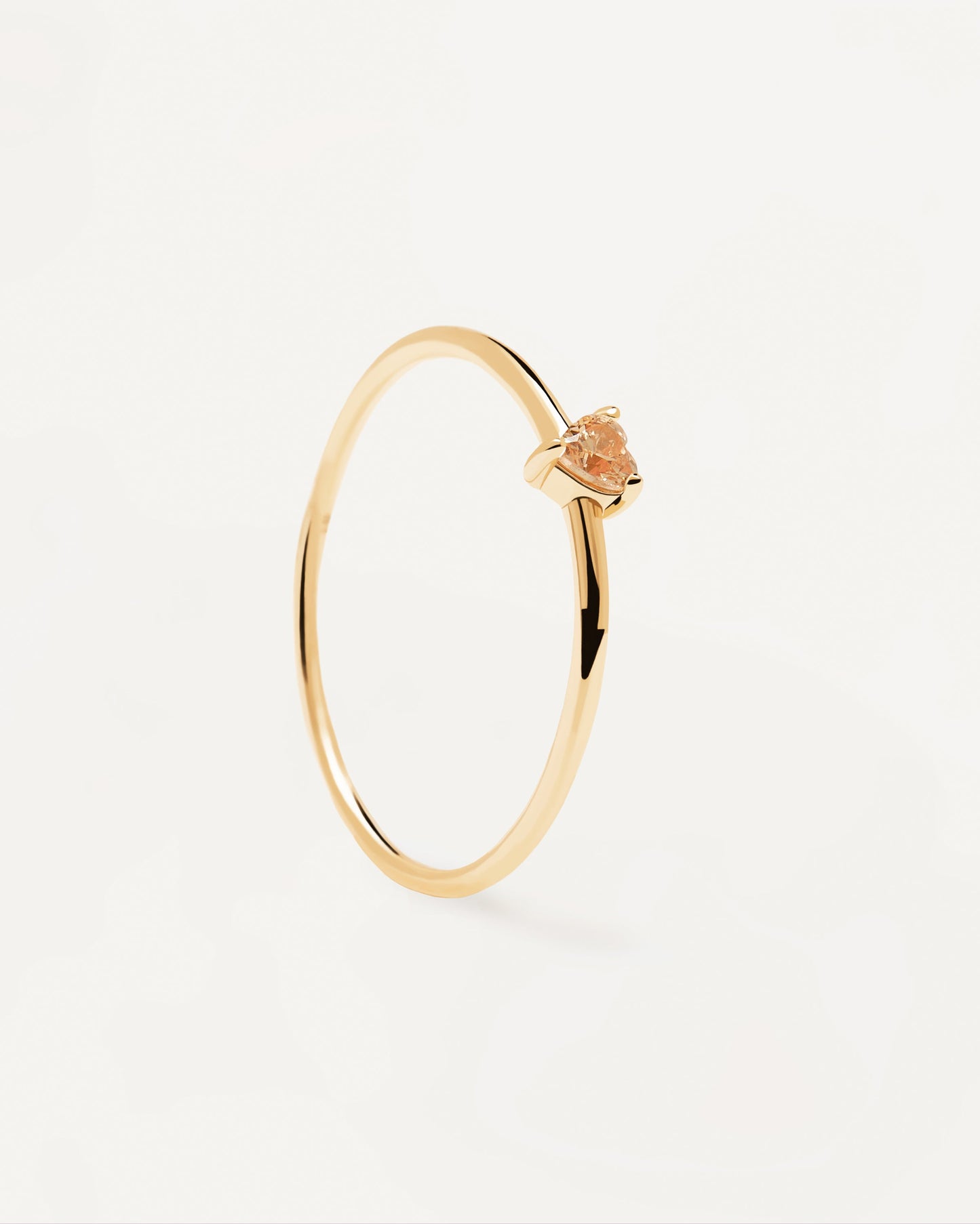 Champagne Heart Ring