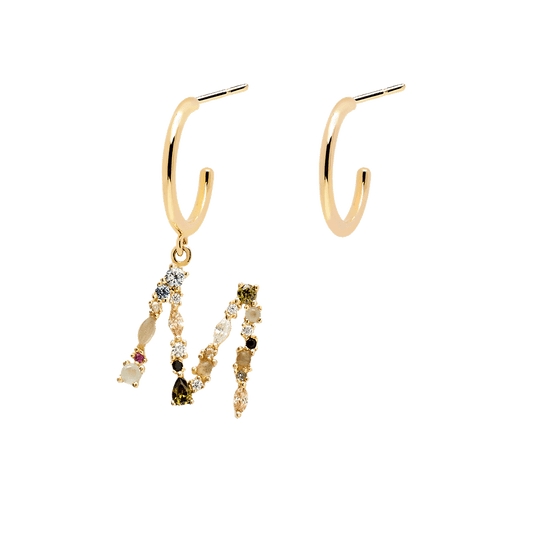 Letter M Earrings 2019