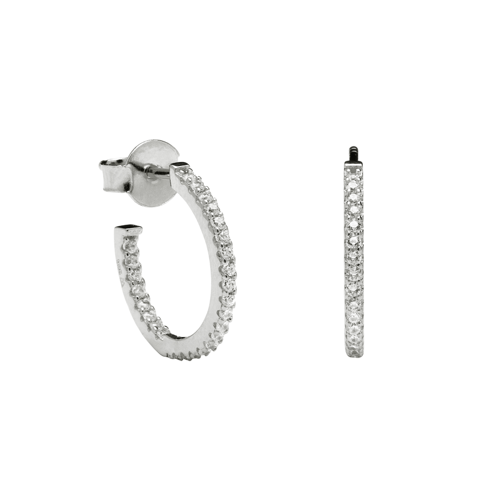 Supreme silver earrings
