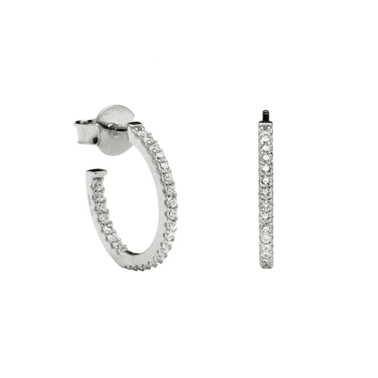 Supreme silver earrings