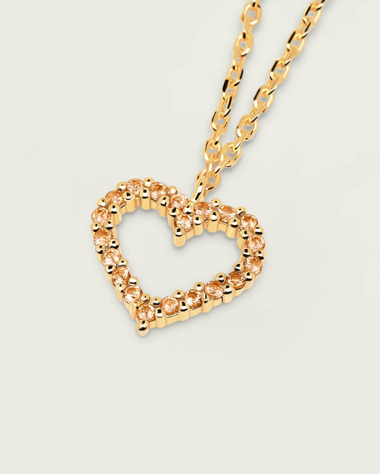 Champagne Heart Necklace
