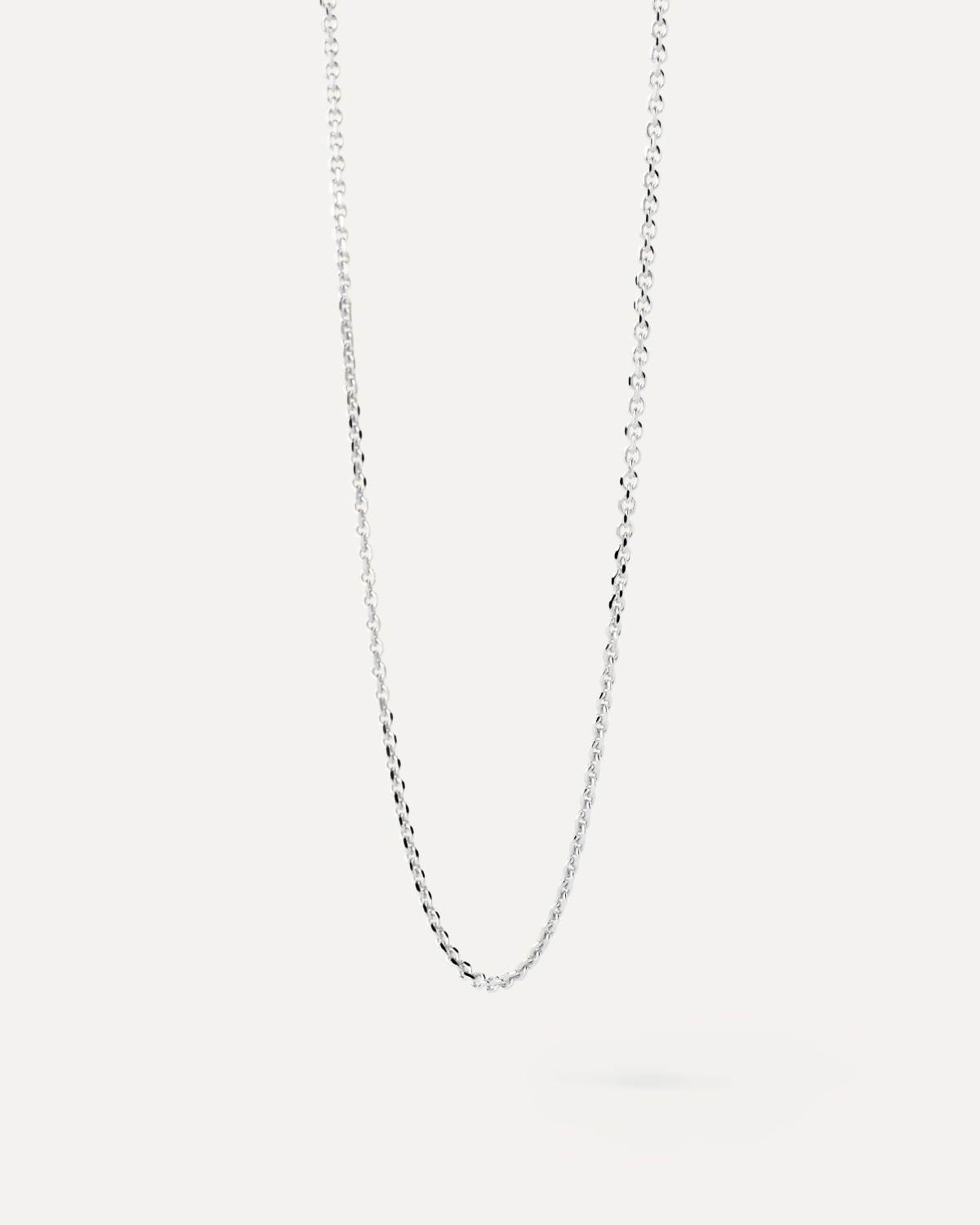 Essential silver chain necklace