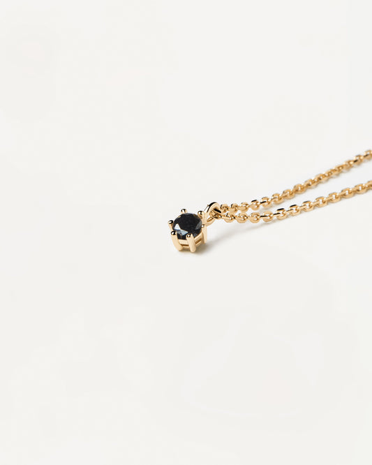 Black Solitary Necklace