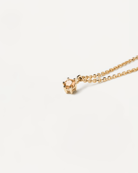 Champagne Solitary Necklace