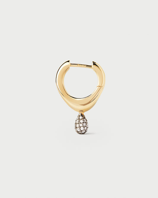 Pavé Lava Single Hoop