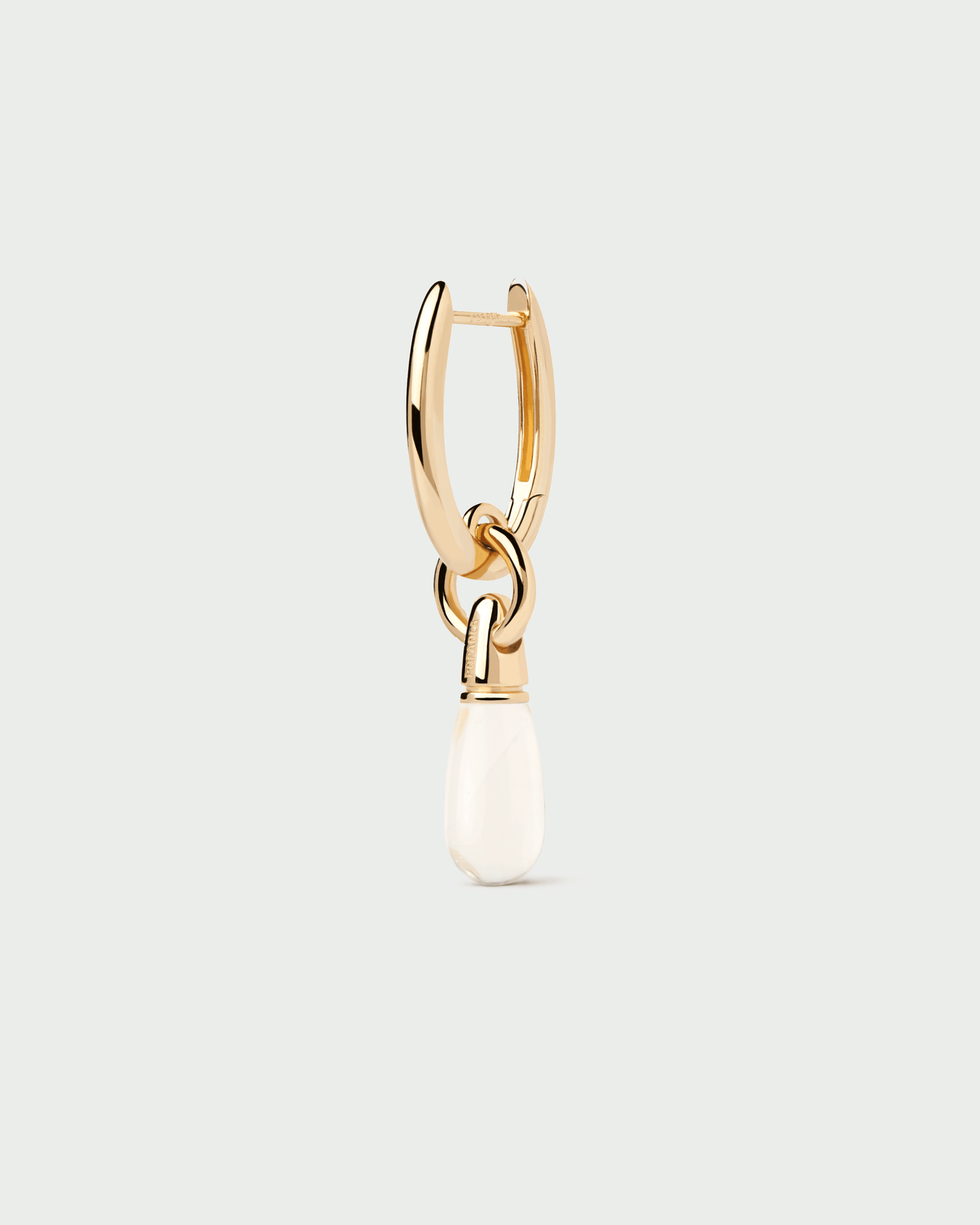 Rock crystal Jupiter single hoop