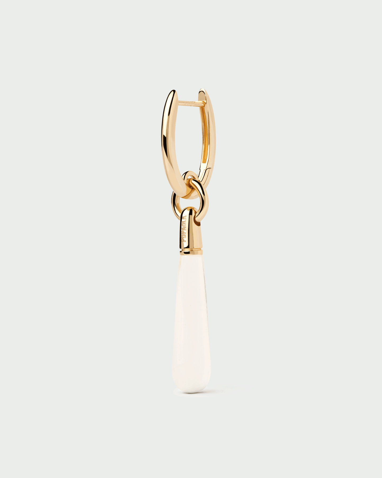 Rock crystal large Jupiter single hoop