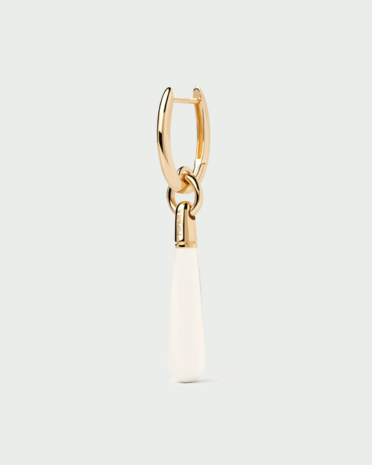 Rock crystal large Jupiter single hoop