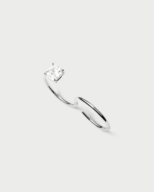 STICK silver ring